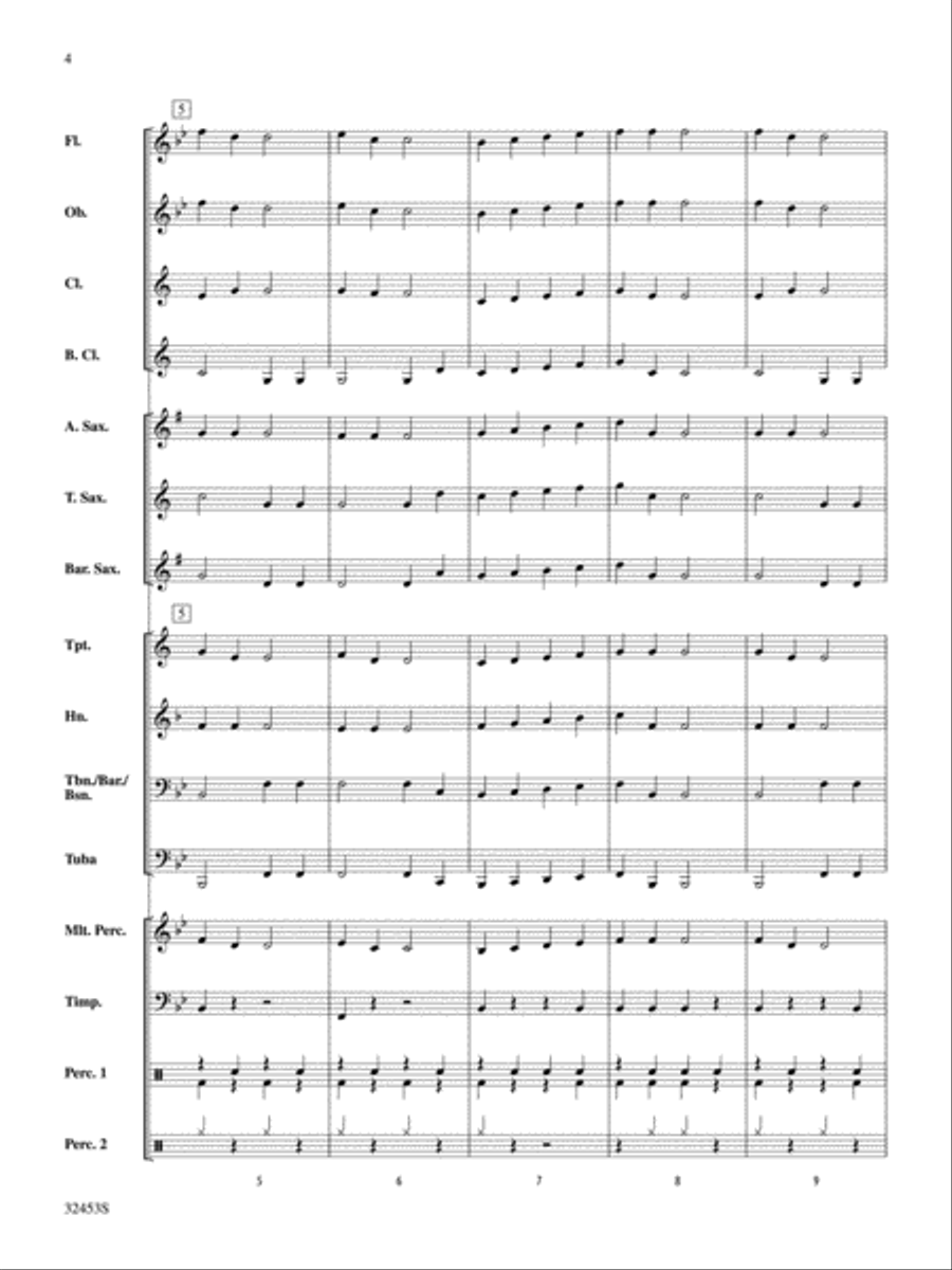Belwin Very Beginning Band Kit #6 Concert Band scores gallery preview page 3