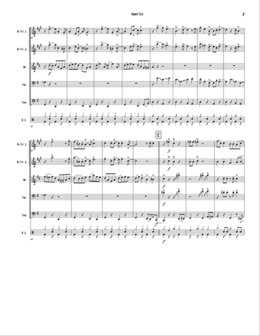 Honky Cat Brass Ensemble scores gallery preview page 5