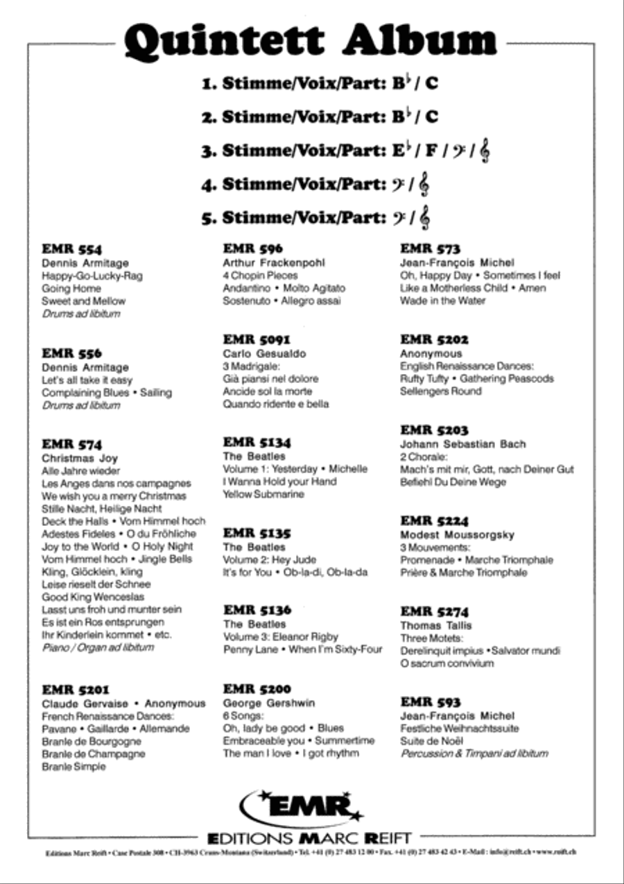 To A Wild Rose To A Wild Rose Brass Quintet scores gallery preview page 7