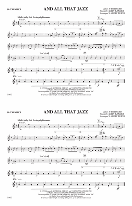 And All That Jazz (from Chicago): 1st B-flat Trumpet