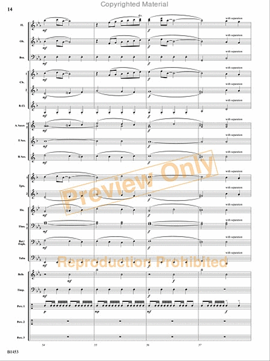 Soaring! Concert Band scores gallery preview page 13