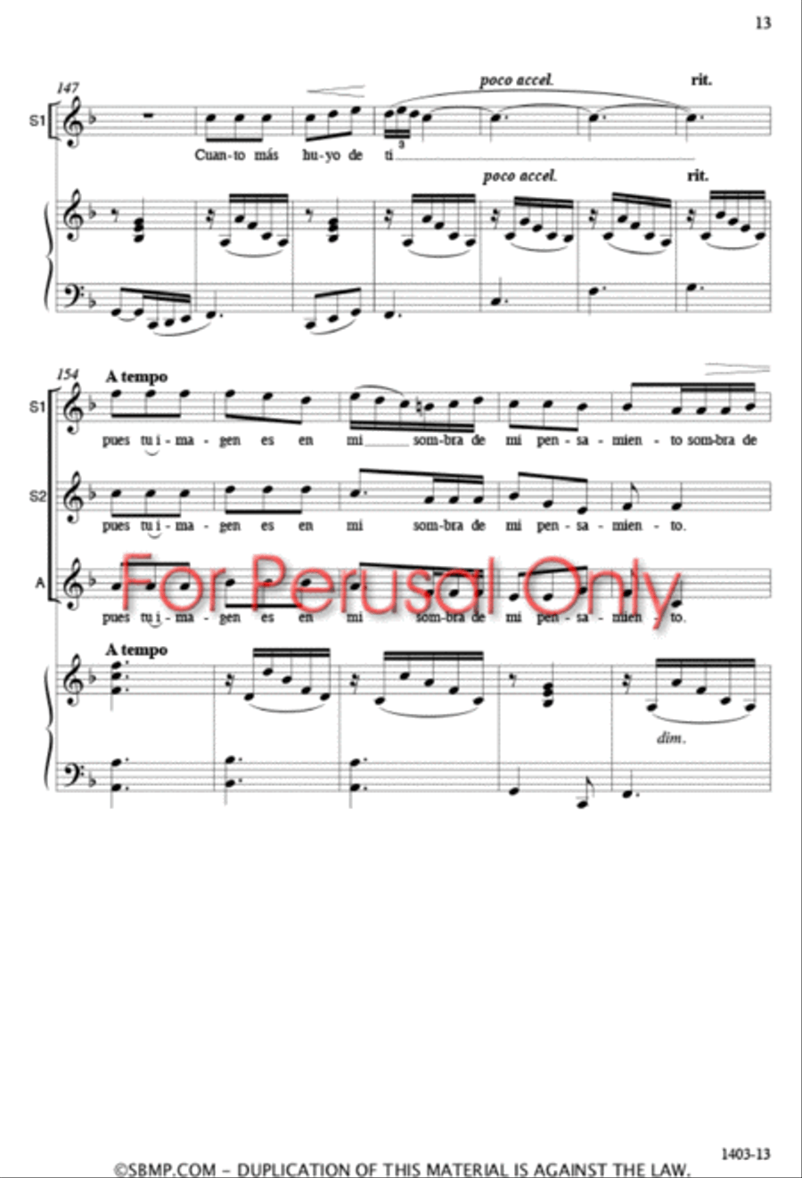 Cantares de mi tierra - SSA Octavo SSA scores gallery preview page 12