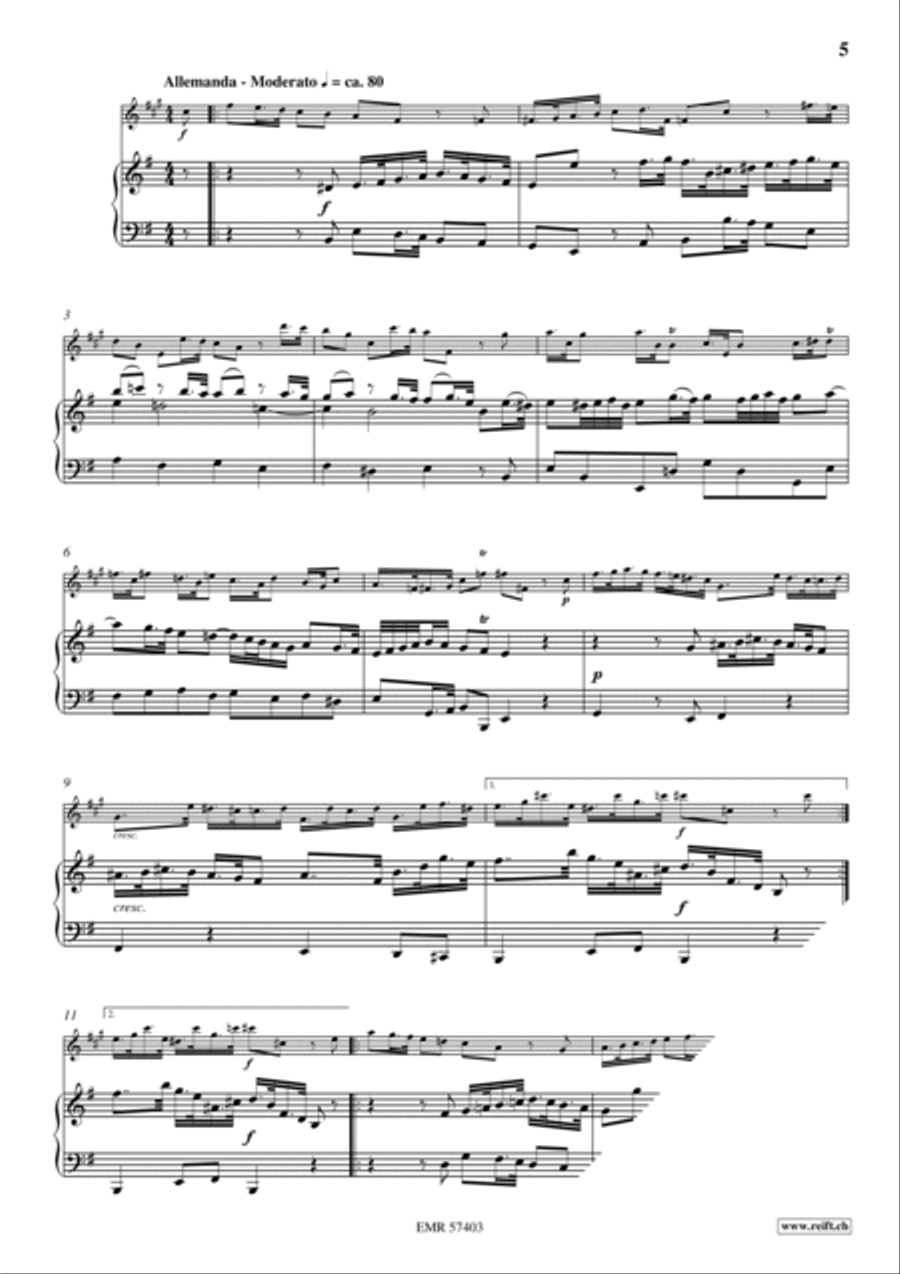 Sonata No. 4 Tenor Saxophone scores gallery preview page 6