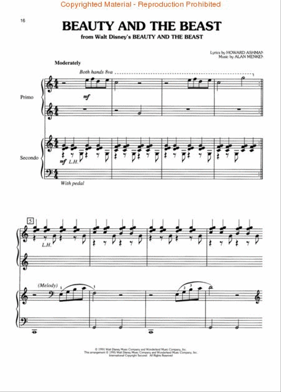 Disney Movie Hits for Two Piano Duet scores gallery preview page 3