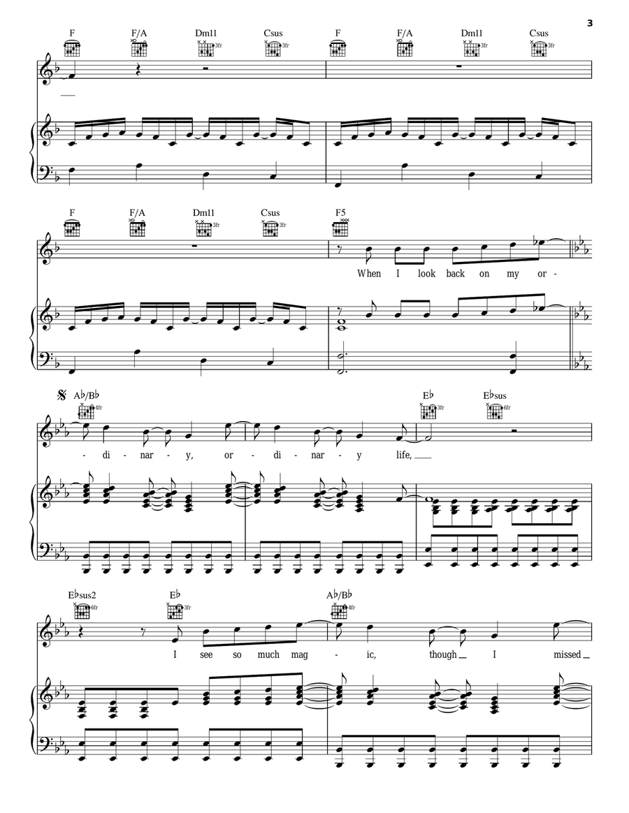 Photograph Photograph Piano, Vocal, Guitar scores gallery preview page 3