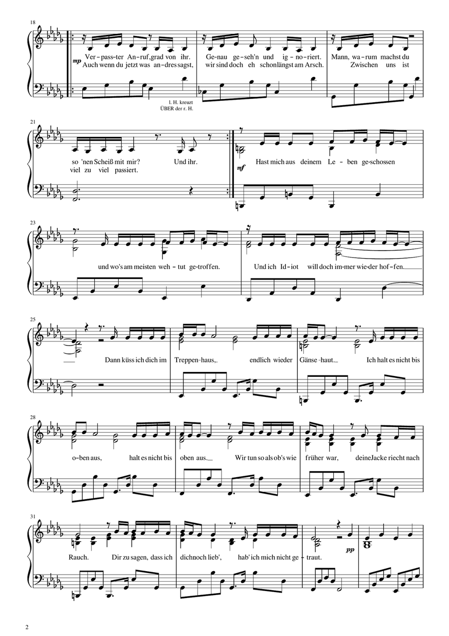 Treppenhaus Piano Solo scores gallery preview page 2