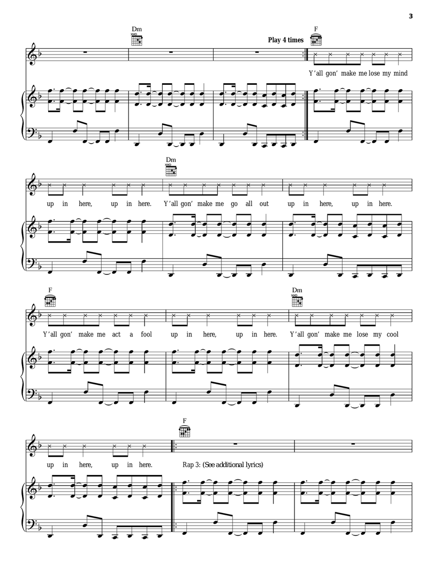 Party Up Acoustic Guitar scores gallery preview page 3