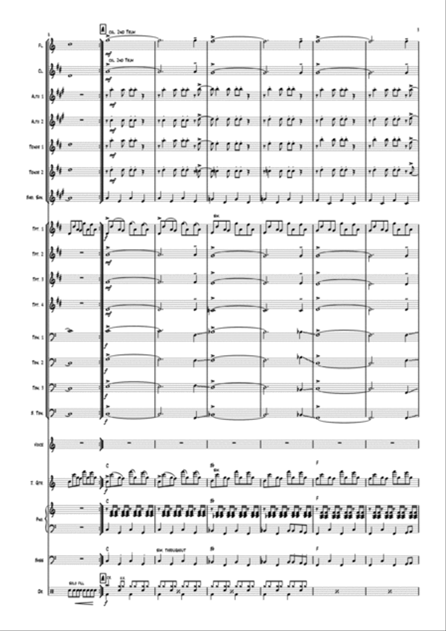 Sweet Child O' Mine Jazz Ensemble scores gallery preview page 3