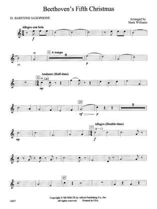 Beethoven's Fifth Christmas: E-flat Baritone Saxophone
