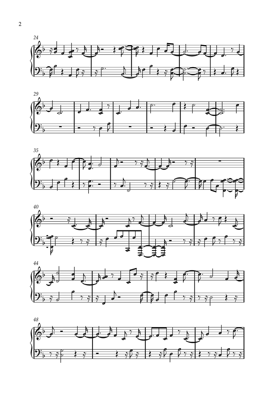 Man Of Sorrows Man Of Sorrows Easy Piano scores gallery preview page 2