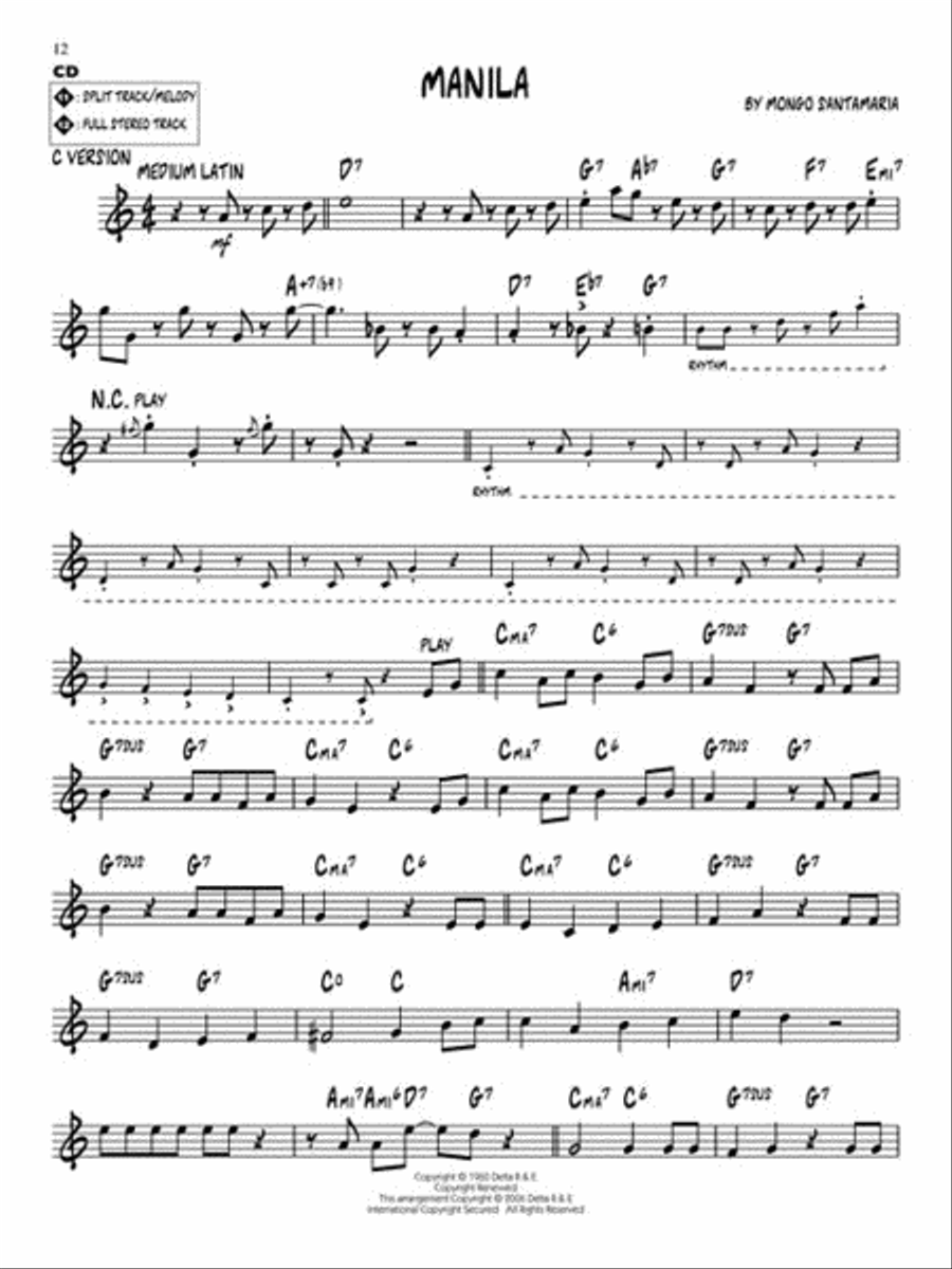 Mongo Santamaria C Instrument scores gallery preview page 6