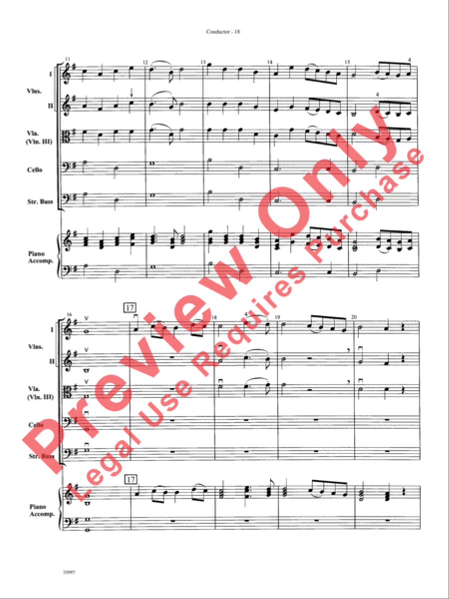 Mozart Classics String Orchestra scores gallery preview page 19