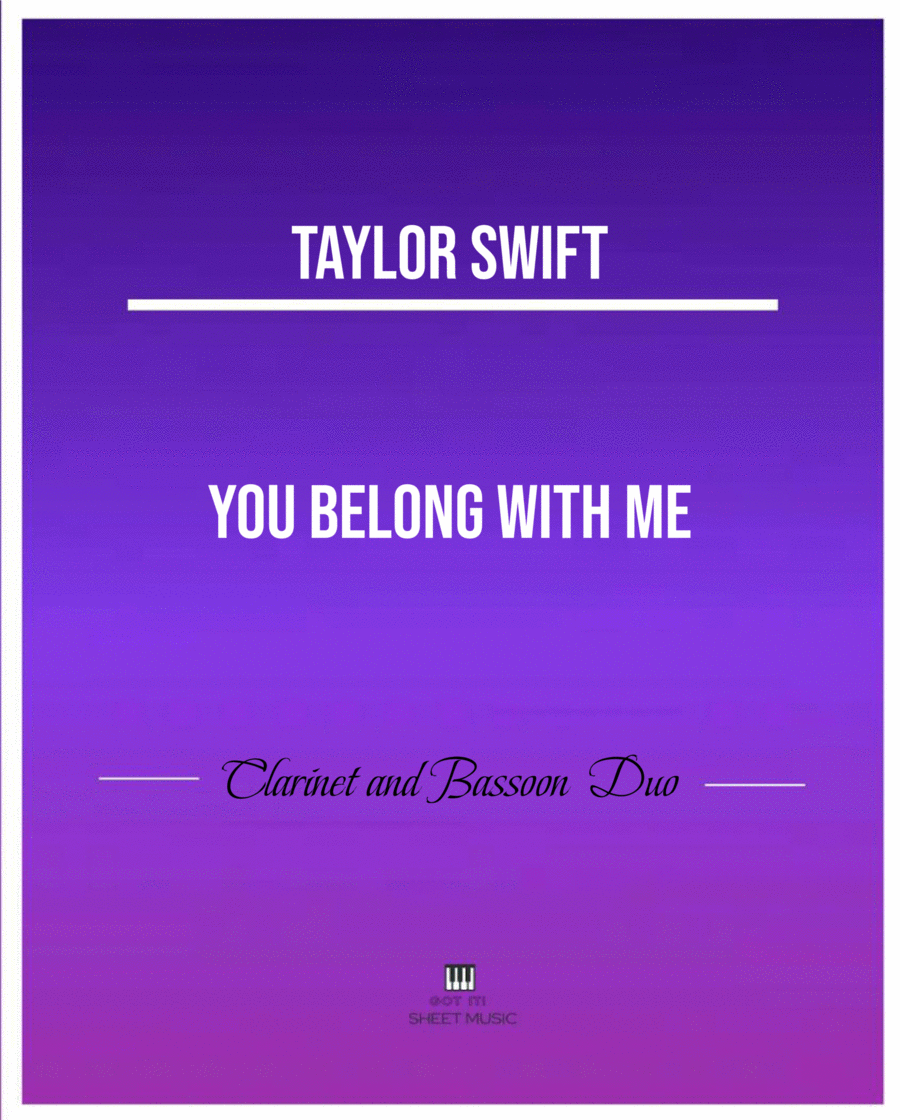 You Belong With Me Woodwind Duet scores gallery preview page 1