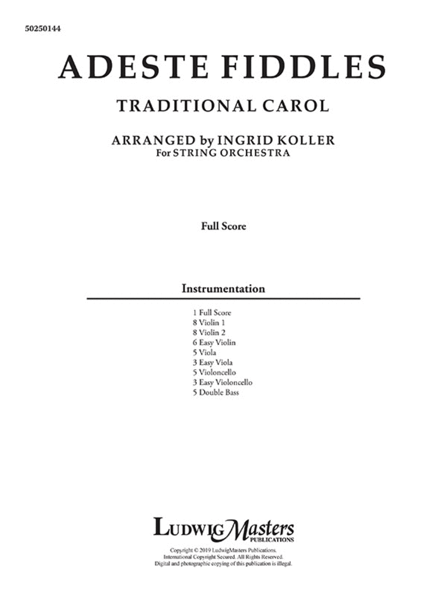 Adeste Fiddles Adeste Fiddles String Orchestra scores gallery preview page 1