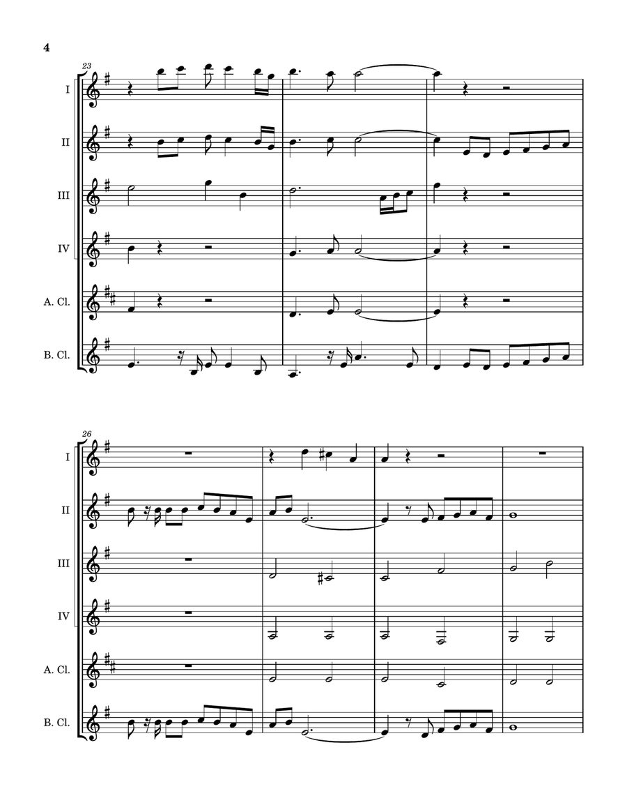 Vincent (Starry Starry Night) Clarinet Quintet scores gallery preview page 5
