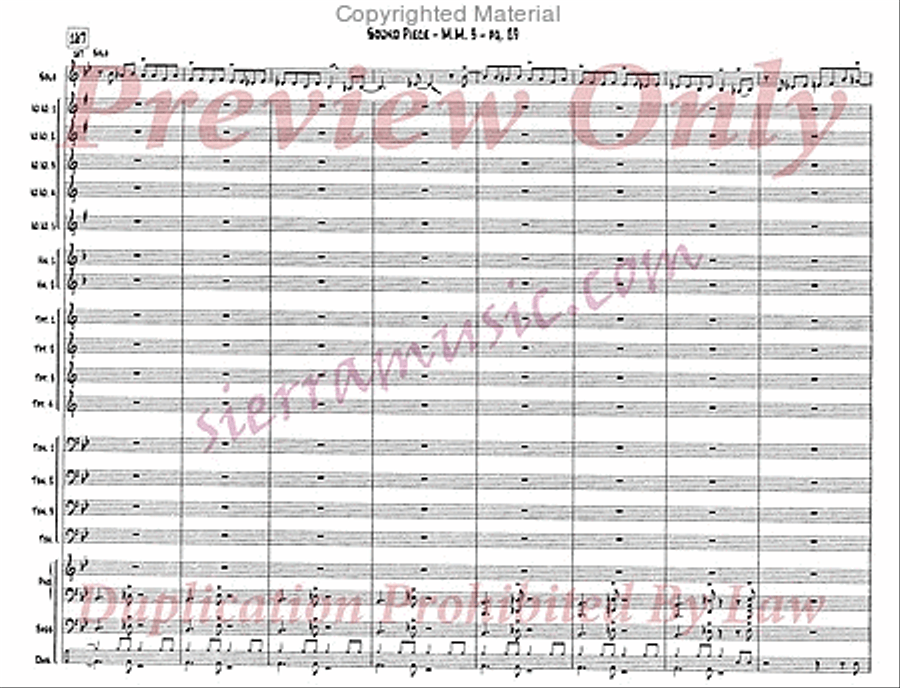 Sound Piece For Jazz Orchestra Big Band scores gallery preview page 30