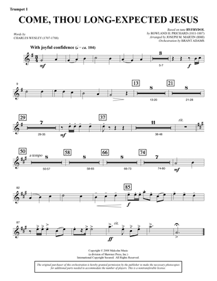 Come, Thou Long-Expected Jesus (from Carols For Choir And Congregation) - Bb Trumpet 1
