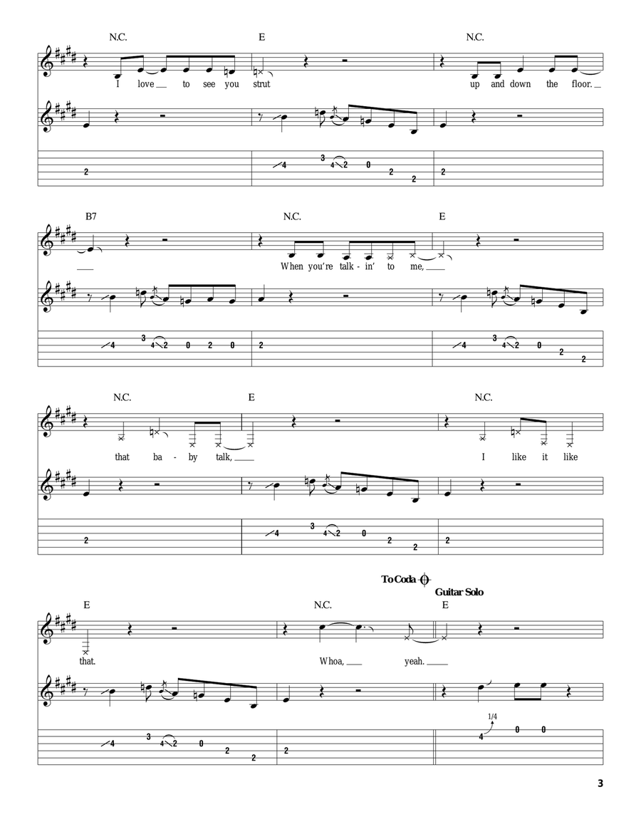 Boom Boom Boom Boom Acoustic Guitar scores gallery preview page 3