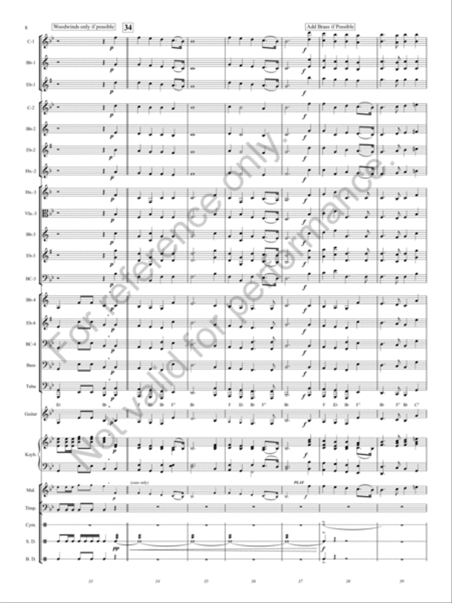 Hallelujah Chorus Concert Band scores gallery preview page 7