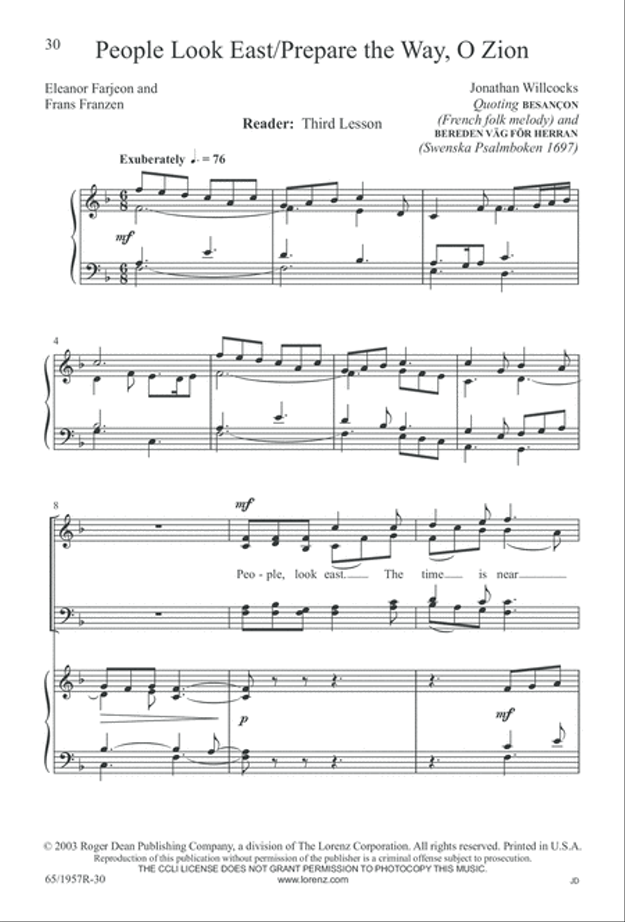 Festival of Lessons and Carols 4-Part scores gallery preview page 31