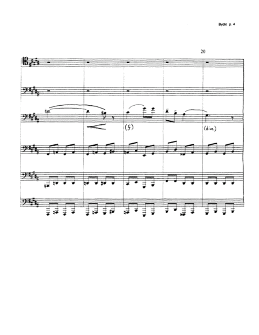 Bydlo Euphonium scores gallery preview page 5