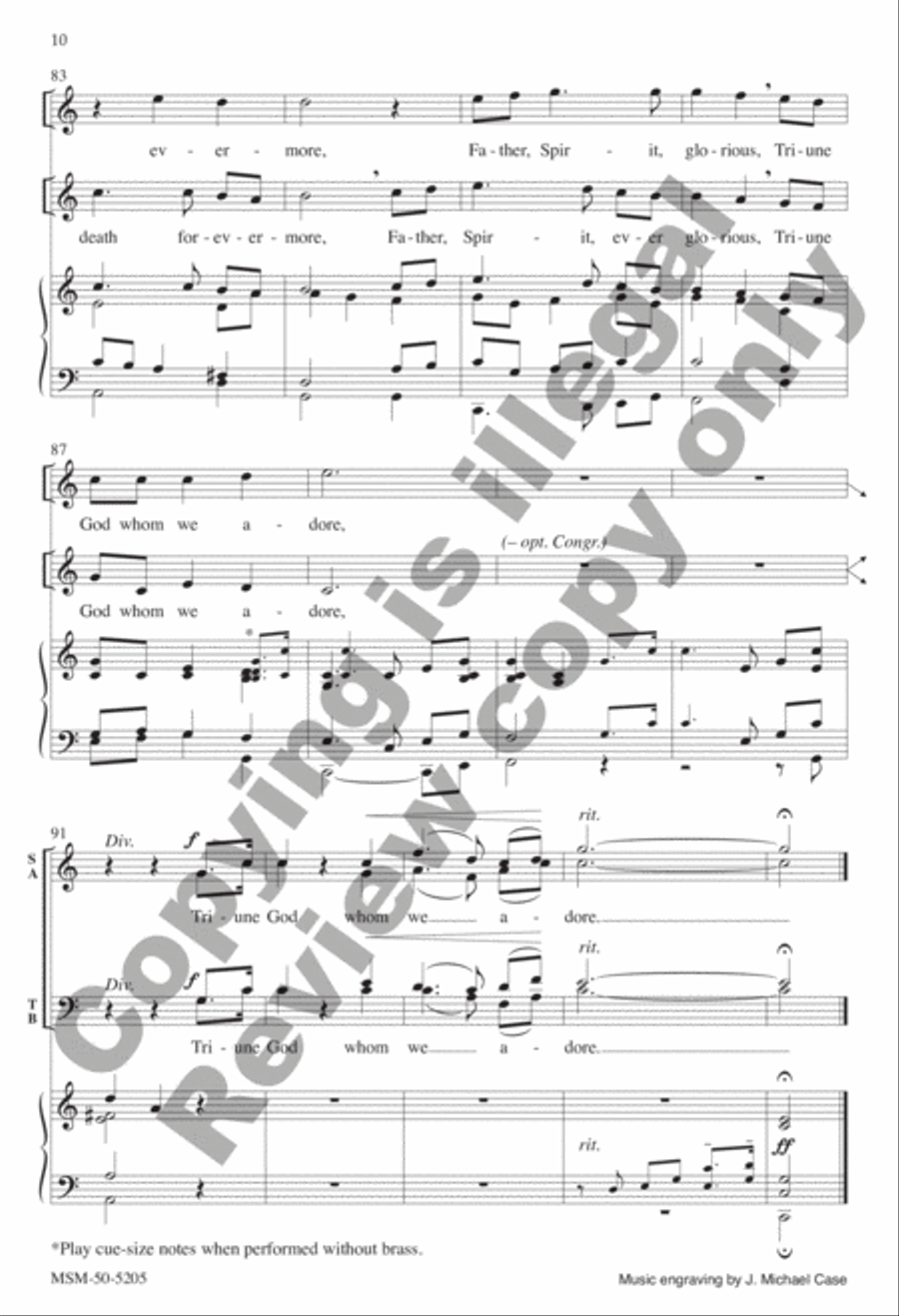 Clouds of Witnesses Surround Us 4-Part scores gallery preview page 10