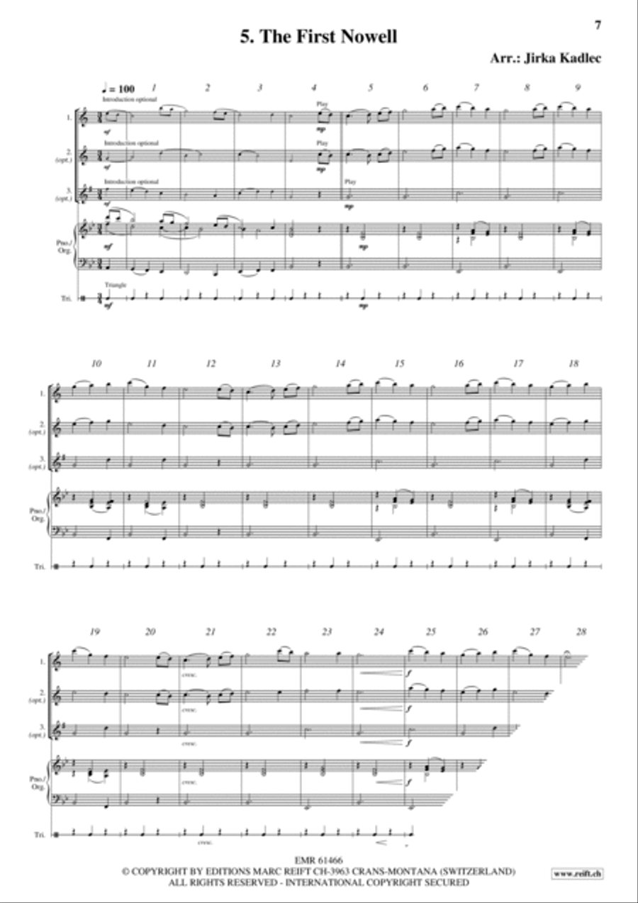 12 Easy Christmas Songs Woodwind Duet scores gallery preview page 7