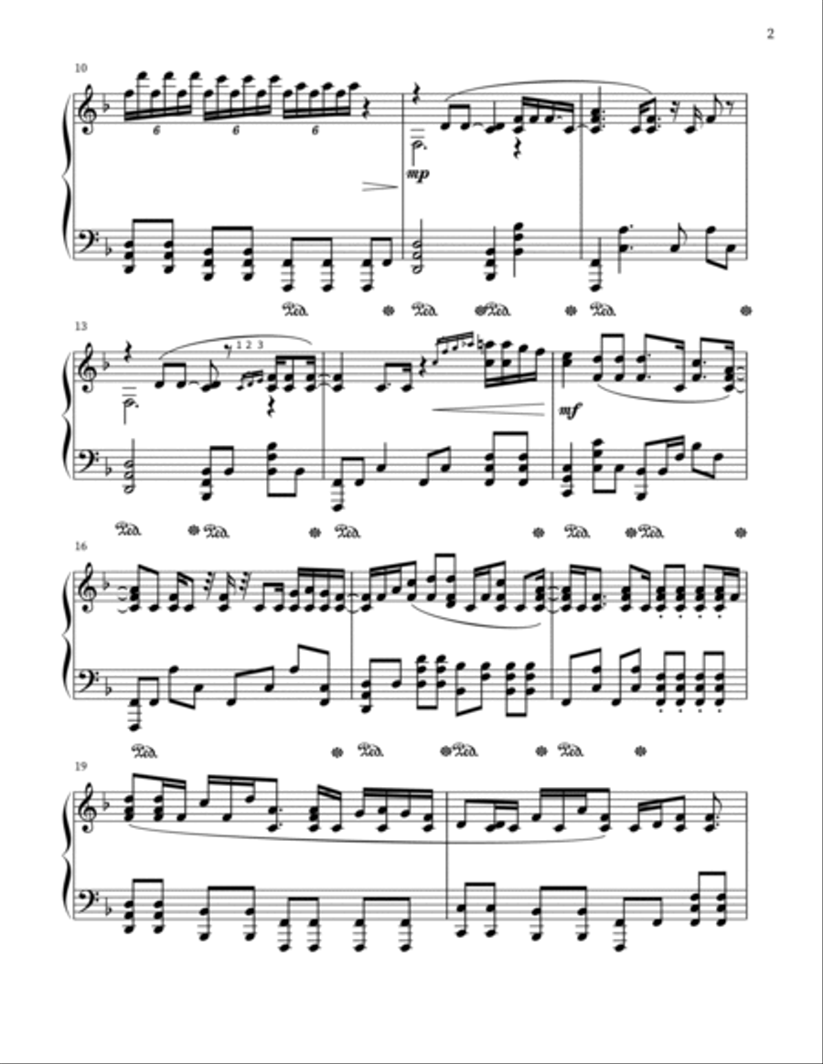 Ophelia Piano Solo scores gallery preview page 2