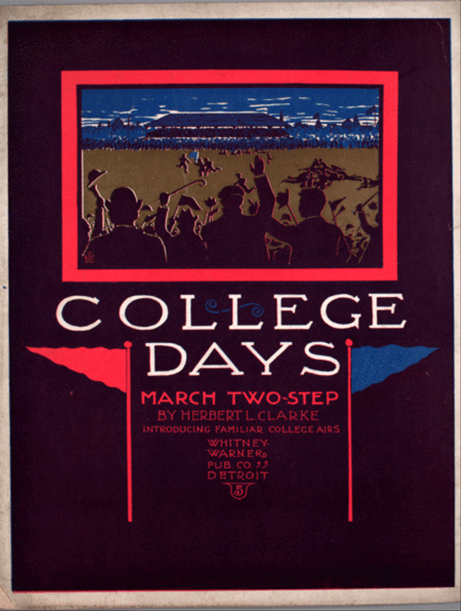 College Days. March Two-Step Piano Solo scores gallery preview page 1