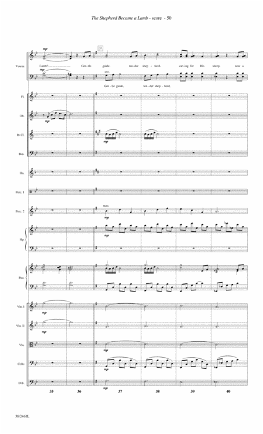 Journey to the Cross - Orchestral Score and Parts Choir scores gallery preview page 52