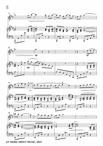 Saint-Saëns-Clair de lune,for Violin and Piano image number null