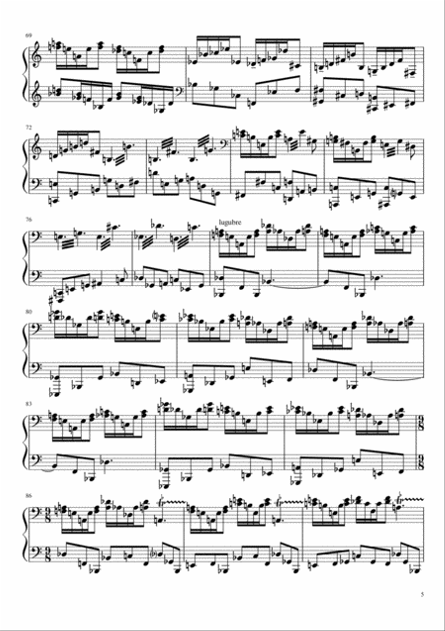 №3 - Wheatfield with Crows Piano Solo scores gallery preview page 5