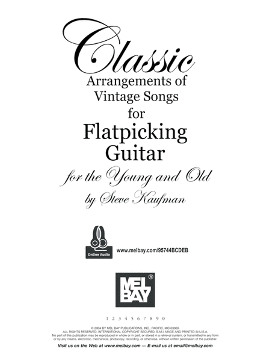 Classic Arrangements of Vintage Songs for Flatpicking Guitar Acoustic Guitar scores gallery preview page 7