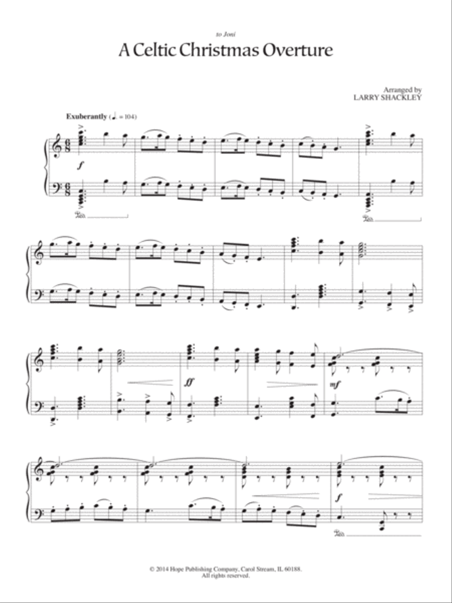 Celtic Hymns for Christmas Piano Solo scores gallery preview page 6