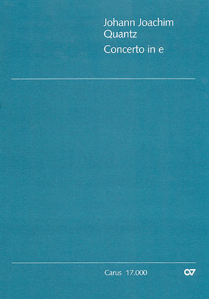 Flute Concerto in E minor (Concerto per Flauto in e)