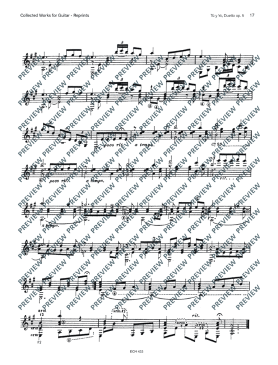 Collected Works for Guitar Classical Guitar scores gallery preview page 18