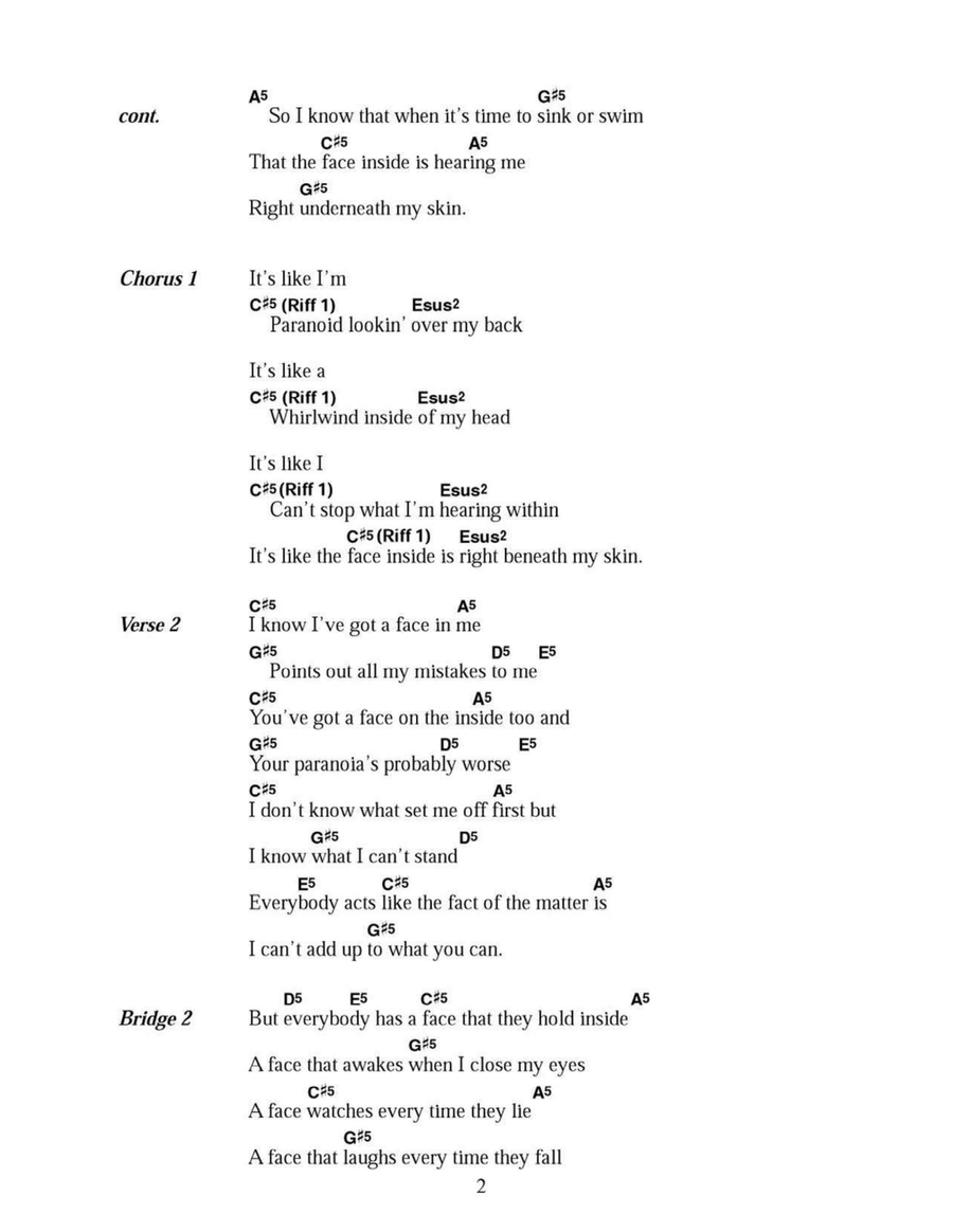 Papercut Acoustic Guitar scores gallery preview page 2