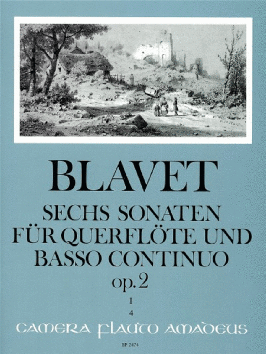 6 Sonatas op. 2/1-3 Vol. 1 Flute scores gallery preview page 1