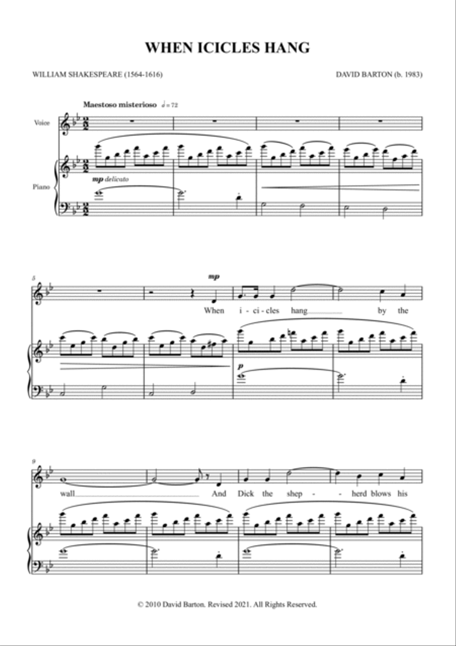When Icicles Hang Voice scores gallery preview page 3