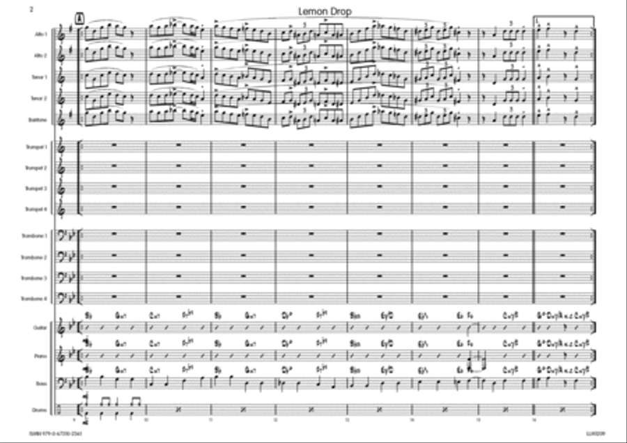 Lemon Drop Lemon Drop Big Band scores gallery preview page 3