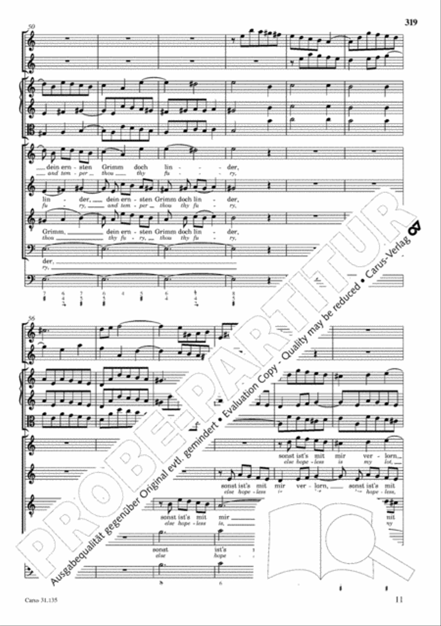 The Complete Sacred Vocal Works (Das geistliche Vokalwerk) Voice scores gallery preview page 320