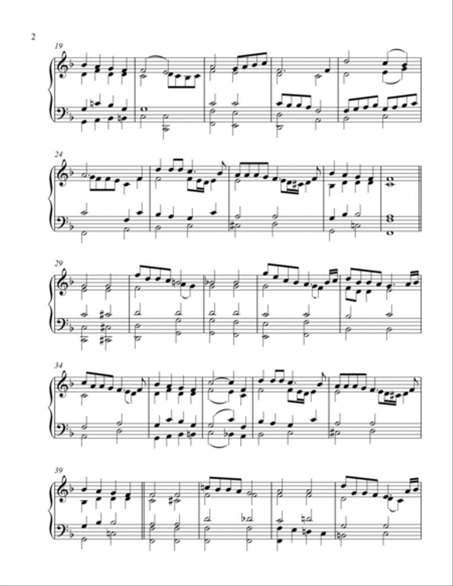 PRAISE, I WILL PRAISE YOU, LORD Organ Solo scores gallery preview page 2