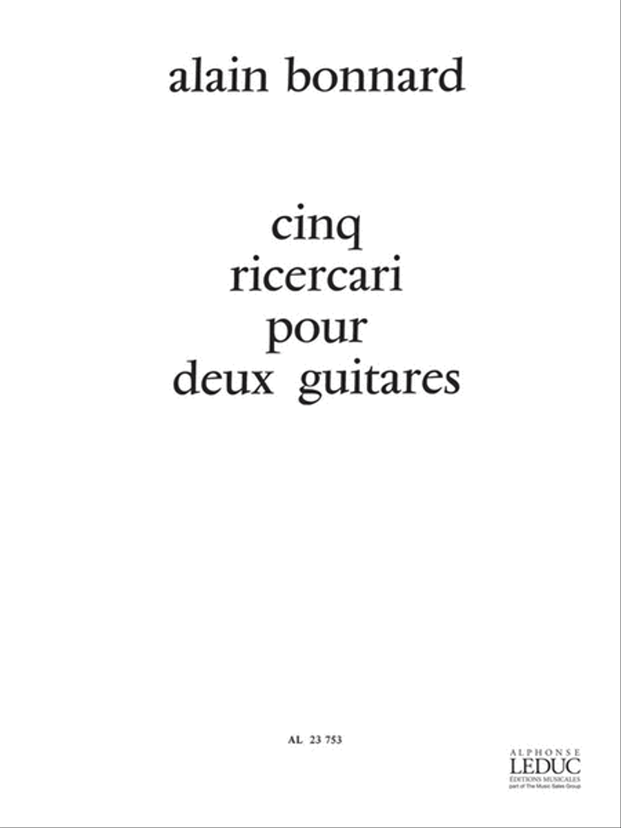5 Ricercari (guitars 2)