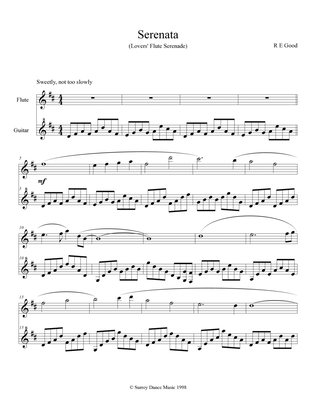 Serenata (Lovers' Flute Serenade) for flute and guitar