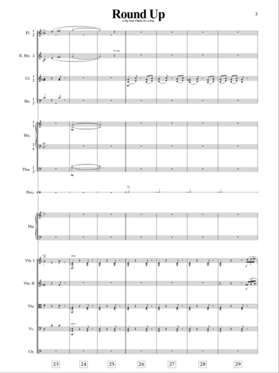 Round Up - Score Only Full Orchestra scores gallery preview page 5