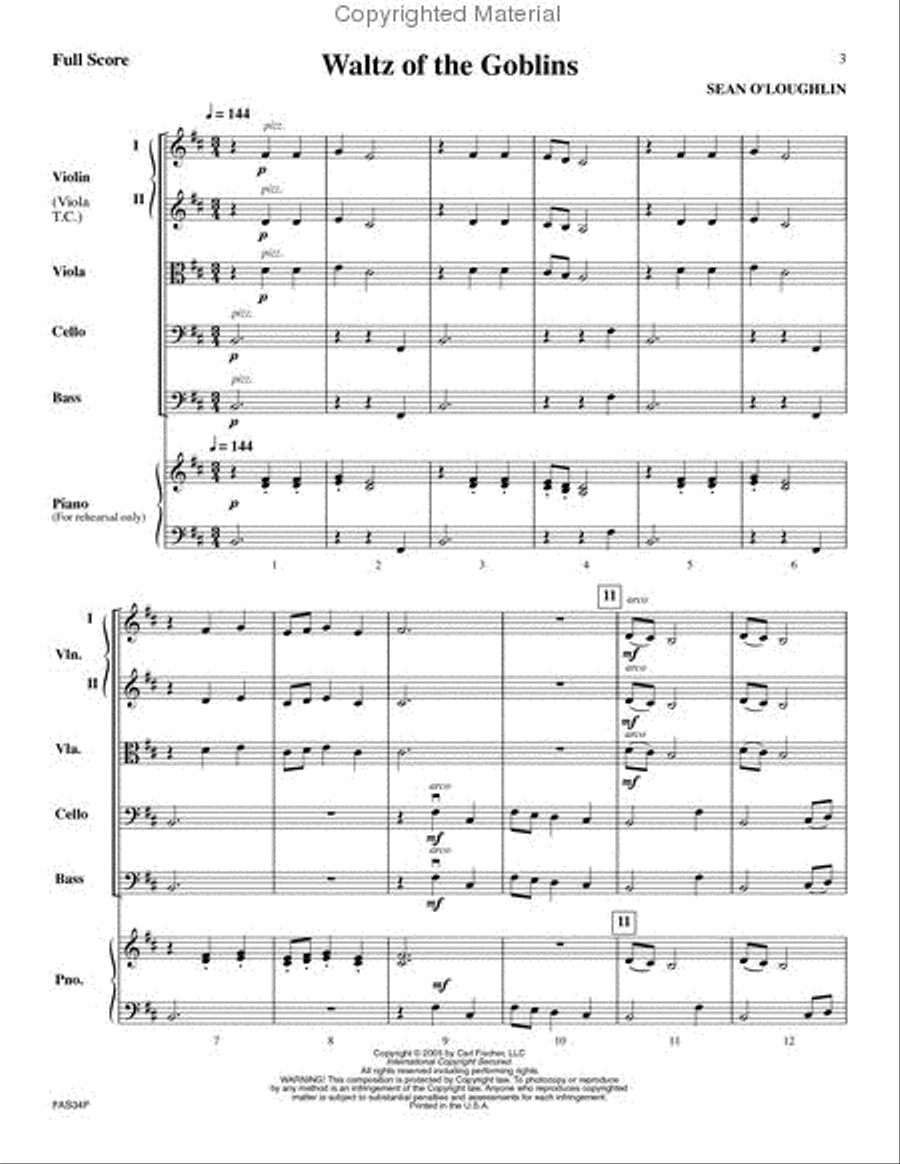 Waltz of the Goblins String Orchestra scores gallery preview page 2