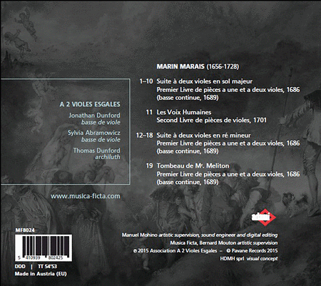 Marin Marais: Suites a deux violes