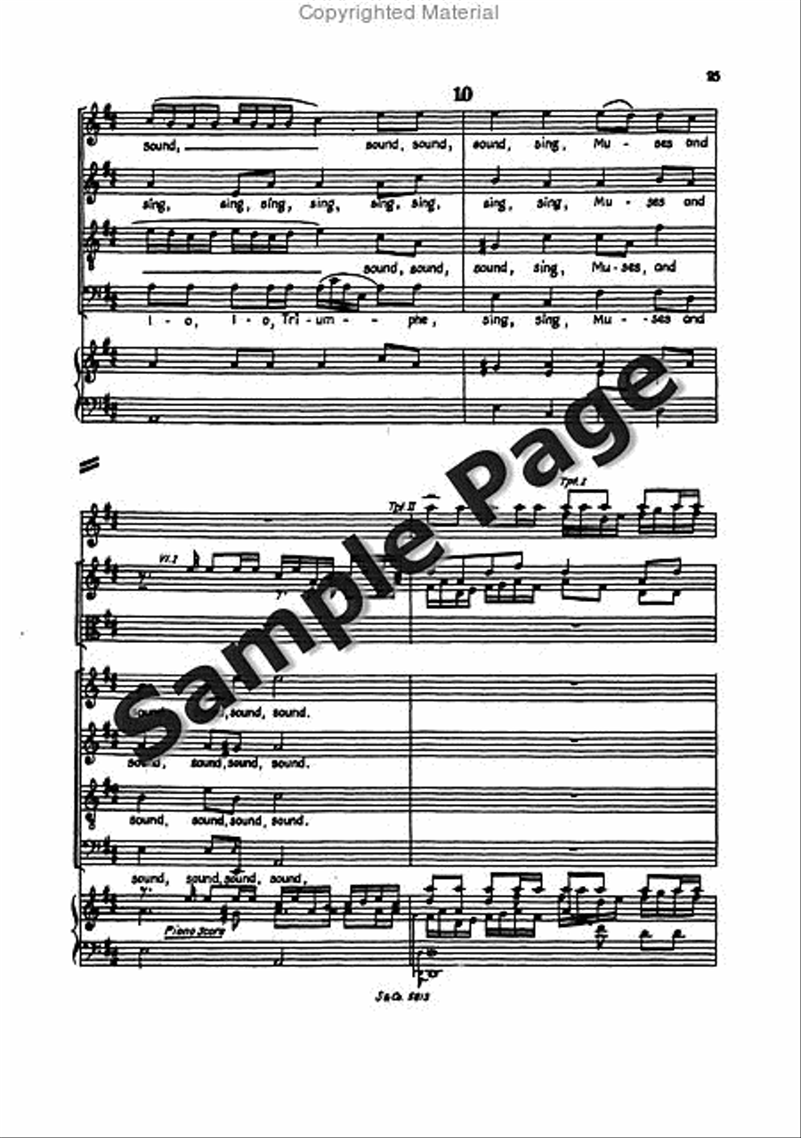 Blow Marriage Ode Full Score Mixed Choir scores gallery preview page 28