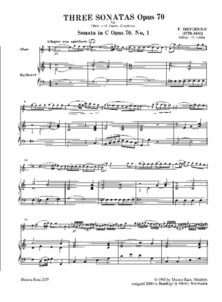 3 Sonatas Op. 70
