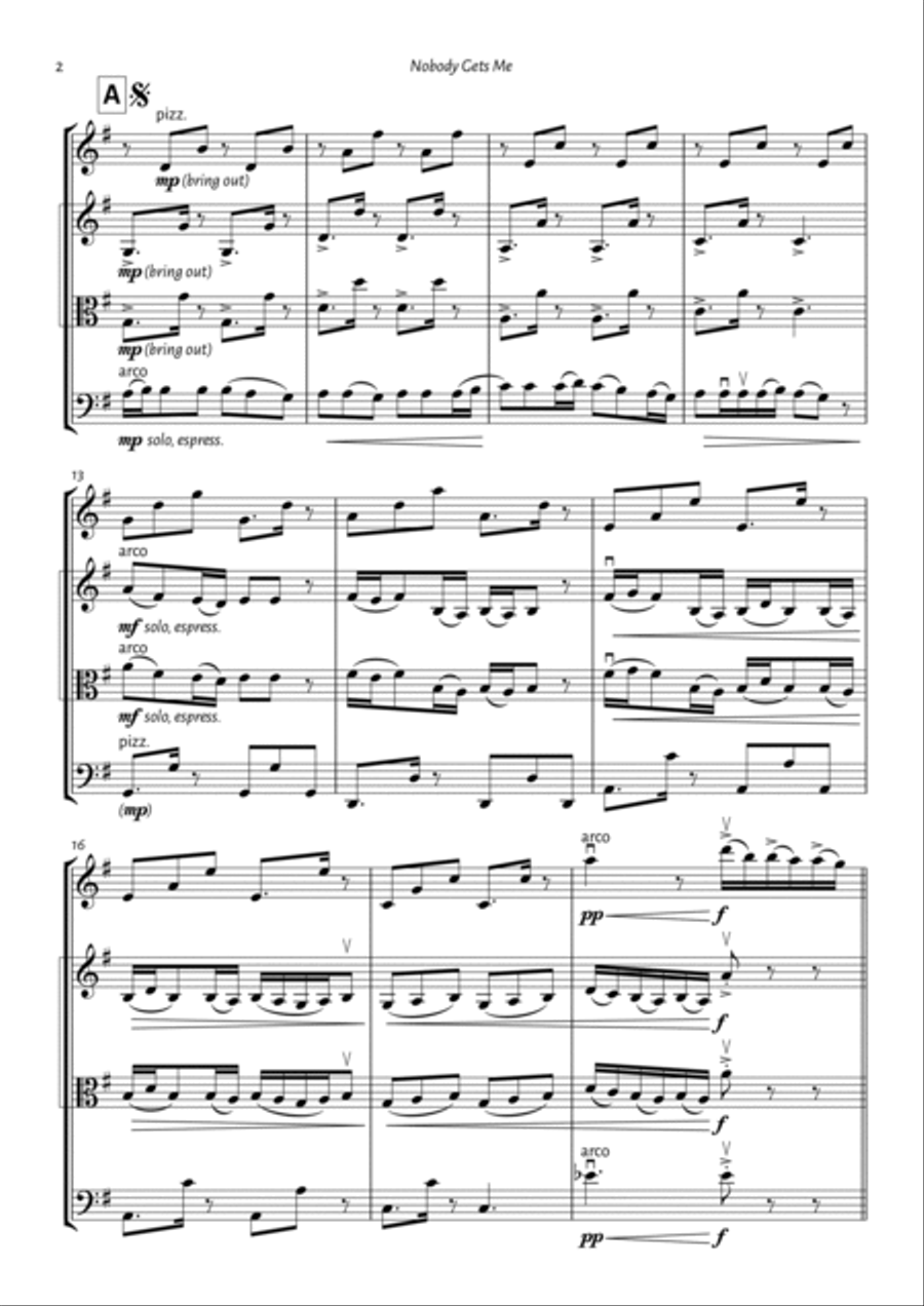 Nobody Gets Me String Trio scores gallery preview page 2
